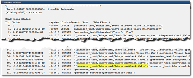 tracing output