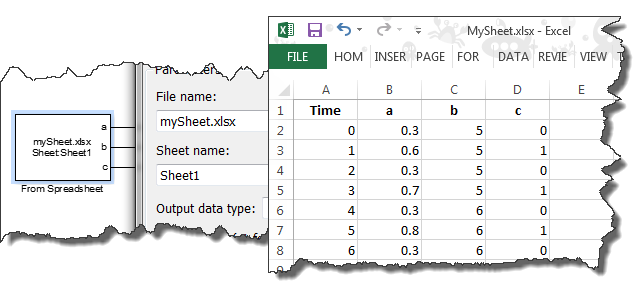 From Spreadsheet Block