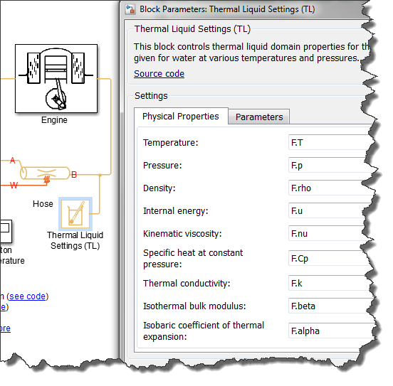 Thermal Liquid Settings