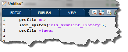 Starting the MATLAB Profiler