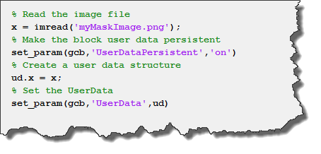 Associating image data with blocks