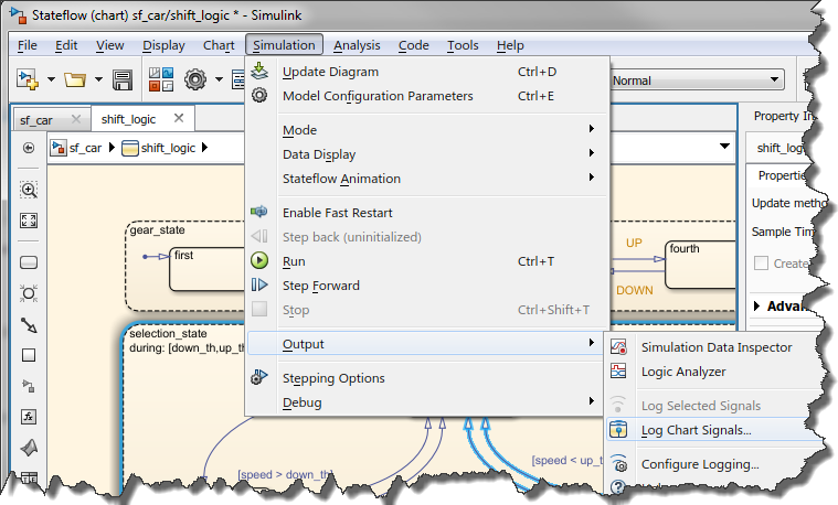 Enabling Stateflow Logging