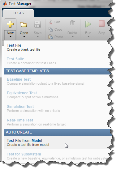 Creating a test File