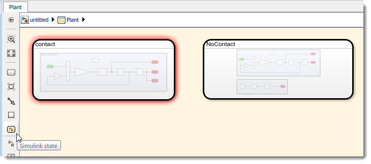 Simulink subsystem as state