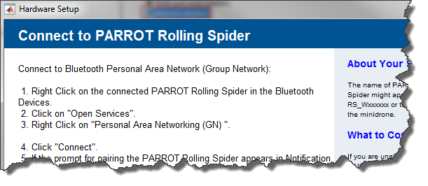 Getting Started with Keyboard Control of Parrot Minidrones - MATLAB &  Simulink Example