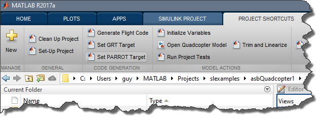 Configure the model for Parrot drone