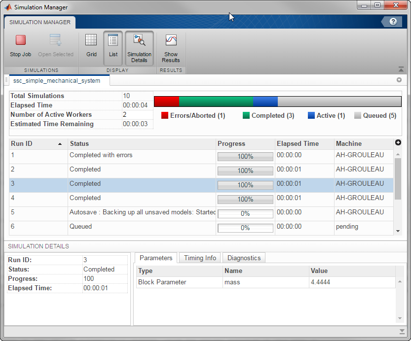 Simulation Manager