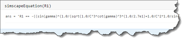 Using simscapeEquation