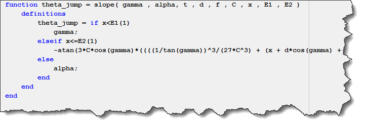 Slope Simscape Function