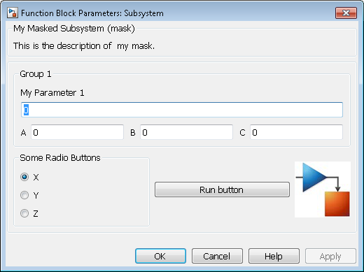 Mask example in R2013b