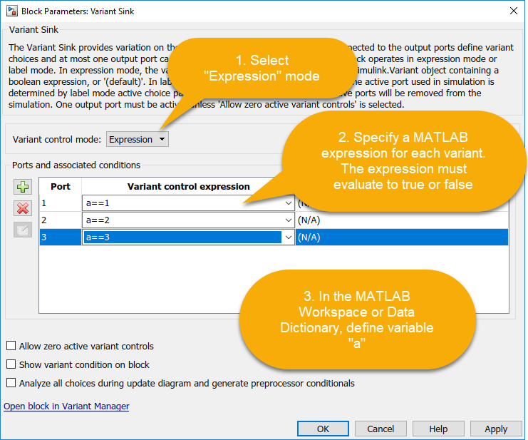 Configuring Expression Mode