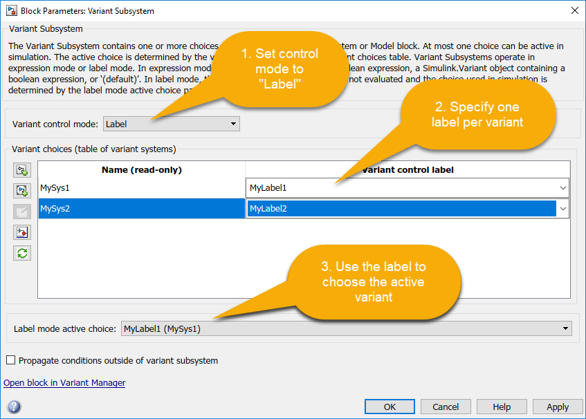 Configuring Label Mode