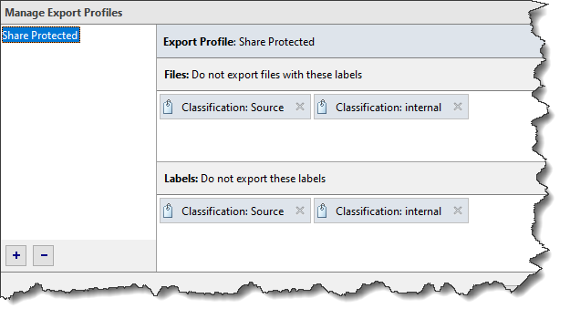 Manage Export Profile