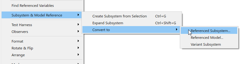 Converting a Subsystem Reference