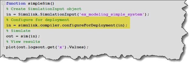 Configuring for deployment