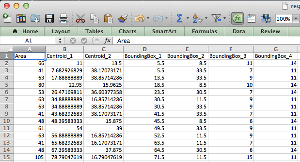 matlab table