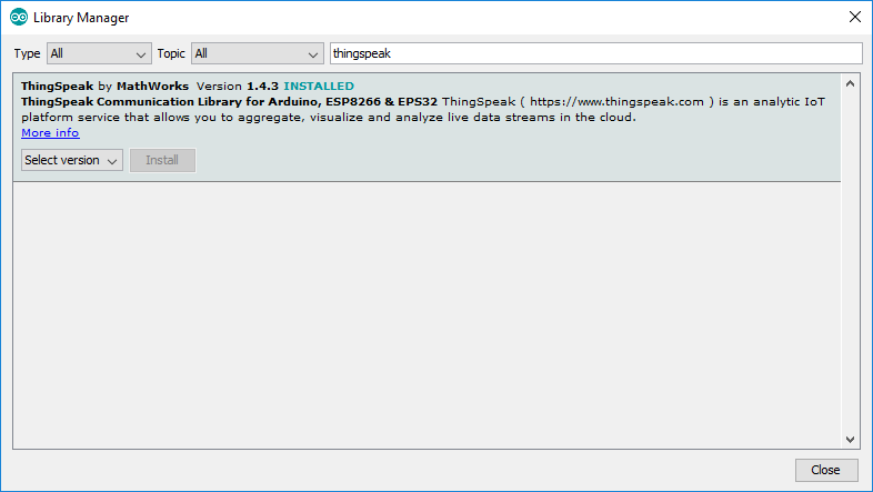 install esp8266wifi library