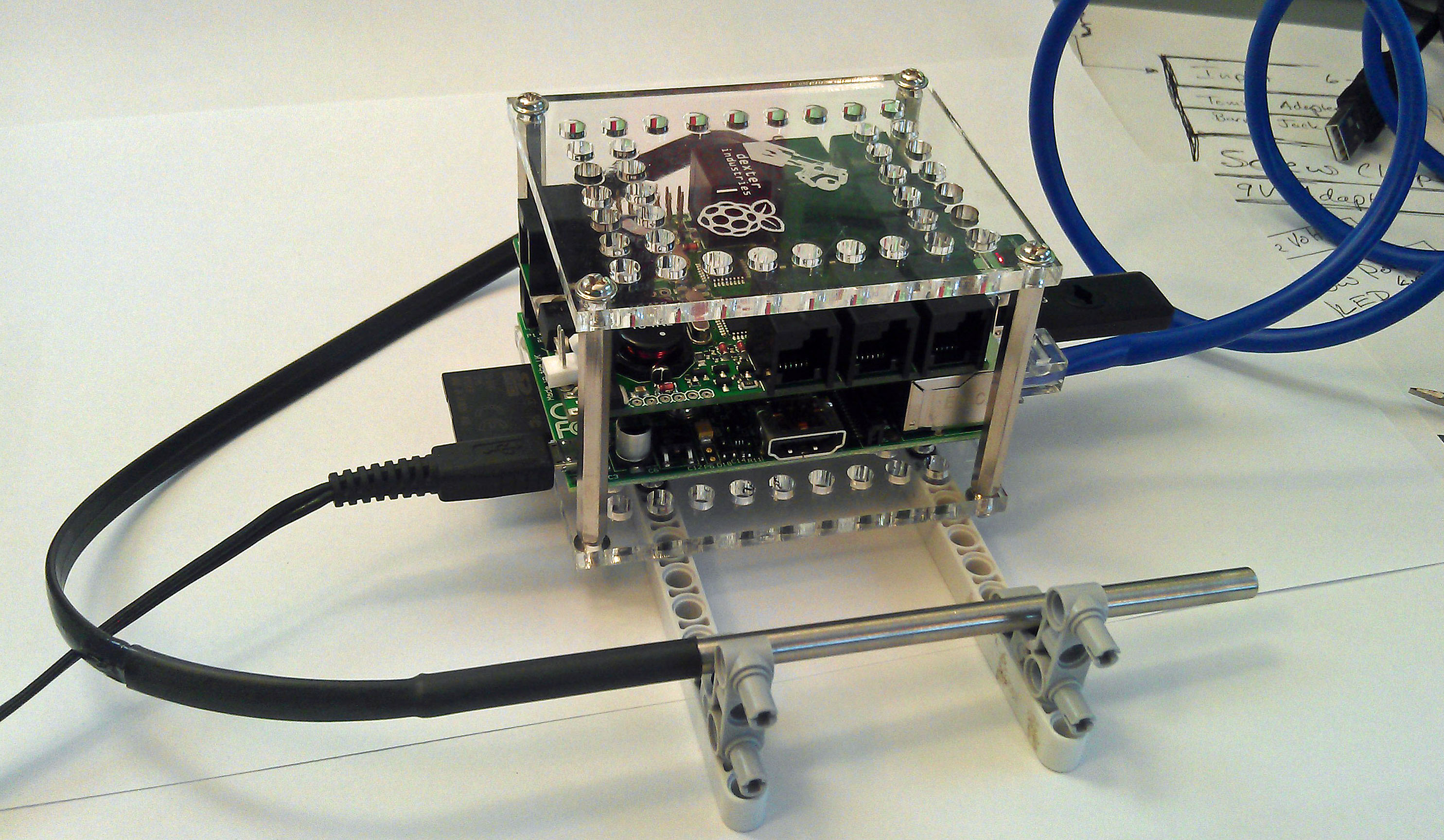 BrickPi Weather Station using ThingSpeak and the Raspberry Pi