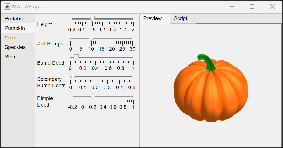 Pumpkin Designer: Craft a pumpkin and get the code to replicate it