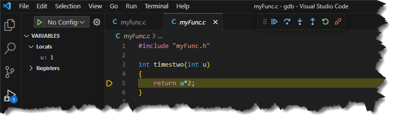 Debug Custom C/C++ Code - MATLAB & Simulink