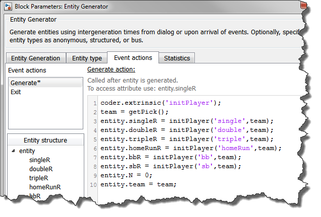 Player Entity Generation