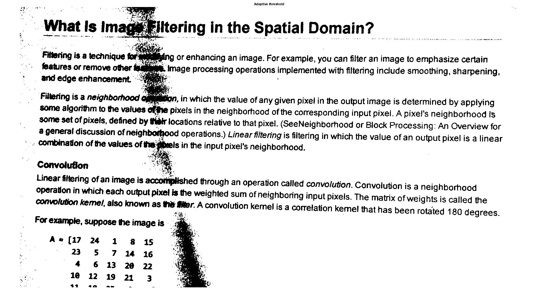 using binarization to convert 2d image to 3d matlab